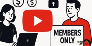 Illustration of YouTube Members-only access for exclusive dog and kennel videos.