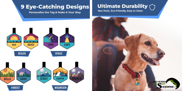 GoTags Noise-Free Silicone Charm in mountain purple color, featuring a hexagonal shape and scratch-resistant laser engraving, ideal for silent outdoor use.