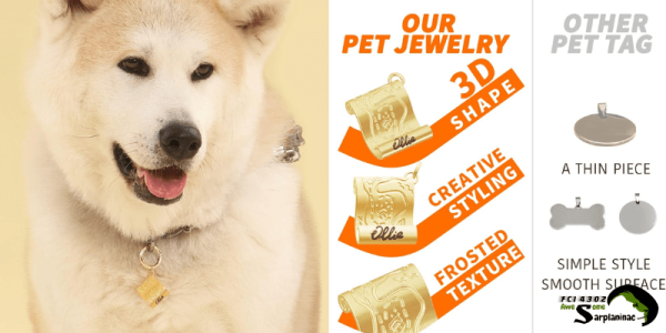 MEMOPAW Adventure Map ID Tag, a lightweight solid brass charm with a 3D relief shape and rhodium-plated finish, featuring deep, non-fading custom engraving.