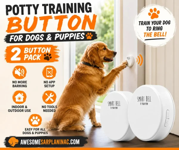 Mighty Paw Smart Bell 2.0 Wireless Potty Training Button for Dogs & Puppies